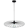 LAMPA wisząca ANTONELLA 189449104 Britop loftowa OPRAWA metalowy ZWIS druciany kapelusz czarny