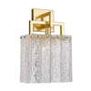 Glamour LAMPA ścienna PALACE W0523-01A-U8AC Zumaline prostokątna OPRAWA szklany kinkiet pałacowy złoty