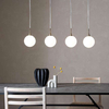 Wisząca LAMPA modernistyczna QUATTRO 107869 Markslojd loftowa OPRAWA zwis szklane kule balls nikiel białe