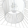 Wisząca lampa kapelusz Capello DW8098/M/WHITE King Home jadalniana lampa druciana biała