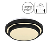 Plafon łazienkowy Gregory 41762BS czujnik LED 18W czarny