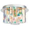 Lampa sufitowa Inter INT5350 Dar Lighting szklane tuby iryzowane chrom