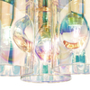 Lampa sufitowa Inter INT5350 Dar Lighting szklane tuby iryzowane chrom