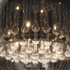 Plafon LAMPA sufitowa CRYSTAL C0076-06X-F4FZ Zumaline szklana OPRAWA z kryształkami krople deszcz chrom