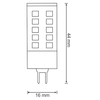 Żarówka LED 306623 Polux G4 sztyft 3W 260lm 12V biała zimna