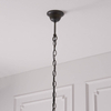 Lampa wisząca Astoria 63937 Endon Tiffany witraż szklany czarny