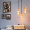 Wisząca LAMPA rustykalna PINO 7161350R Spotlight ekologiczna OPRAWA drewniany ZWIS kaskada sosna czarna