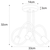 Plafon LAMPA sufitowa K-4516 Kaja loftowa OPRAWA metalowa do pokoju dziecięcego sticks niebieska