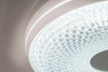 Glamour LAMPA sufitowa VIENTO 1381923 Nave okrągły plafon LED 45W 3000K - 6500K z pilotem biały przezroczysty