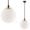 LAMPA wisząca BLER 11041105 Kaspa kulista OPRAWA szklana kula ball złota biała czarna