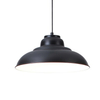 Wisząca lampa retro Dragan 5308 okrągła do jadalni vintage czarna
