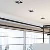 Wpust LAMPA sufitowa MOD 9417 Nowodvorski podtynkowa OPRAWA kwadratowa do zabudowy czarna