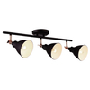 Plafon LAMPA sufitowa K-8005-3 BK Kaja loftowa OPRAWA metalowa regulowane kopuły czarne