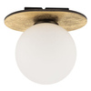 Lampa sufitowa kula Flora 33650 Sigma szklany mleczny klosz złota