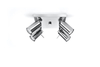 LAMPA sufitowa SL.0730  metalowa OPRAWA kwadratowa SPOT regulowane tuby chrom
