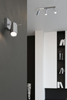LAMPA sufitowa SL.0730  metalowa OPRAWA kwadratowa SPOT regulowane tuby chrom
