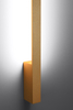 Złota lampa ścienna Lahti do jadalni LED 8W metalowa