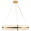 Żyrandol glamour Lugano DN925-85 Step LED 60W kryształy glamour złoty