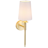 Kinkiet nad łóżko L&-192955 Light& abażurowy hampton biały mosiądz