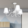 LAMPA sufitowa SARA MLP1048 Milagro abażurowa OPRAWA do pokoju dziecięcego crystal biała