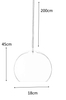  Lampa wisząca Frandsen 100188 kula ball do sypialni chrom