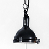Wisząca LAMPA halogenowa NAUTILIUS S 10267106 Kaspa metalowa OPRAWA industrialna ZWIS na łańcuchu czarny