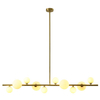 Wisząca lampa molekuły Milky drop SMP0097-10 Step na listwie kule złota