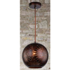 Orientalna LAMPA wisząca SFINKS 31-43283 Candellux ażurowa OPRAWA metalowa ZWIS marokański kula ball z wzorkami brązowa