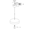 Wisząca LAMPA loftowa CAEN 107924 Markslojd metalowa OPRAWA regulowany ZWIS hygge mosiądz szara