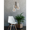 Wisząca LAMPA industrialna K-4525 Kaja metalowa OPRAWA druciany zwis biały