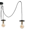 Wisząca LAMPA loft KET415 metalowa OPRAWA industrialny ZWIS pająk czarny