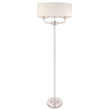 Lampa stojąca Nixon 60803 Endon podwójna owalna klosz ecru nikiel