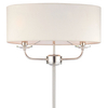 Lampa stojąca Nixon 60803 Endon podwójna owalna klosz ecru nikiel
