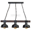 Wisząca LAMPA rustykalna FARO MLP6243 Milagro metalowa OPRAWA industrialny ZWIS na łańcuchu czarny