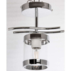 LAMPA sufitowa VEN 2386/1 szklana OPRAWA loftowa chrom przezroczysta