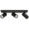 Plafon LAMPA sufitowa LACONI SPL-2813-3B-BL Italux metalowa OPRAWA regulowane reflektorki na listwie czarne