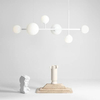 Wisząca lampa nowoczesna DIONE 1092K Aldex modernistyczny żyrandol biały