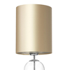 Abażurowa lampka nocna ZOE 41093107 szampańska lampa do sypialni