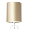 Abażurowa lampka nocna ZOE 41093107 szampańska lampa do sypialni