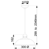 Wisząca LAMPA retro FRANKLIN-P-GY Elstead metalowa OPRAWA kopuła ZWIS vintage szary