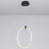 Wisząca LAMPA ring COLON LE41608 Luces Exclusivas metalowa OPRAWA pierścień ZWIS LED 21W 3000K okrągy czarny