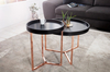 Stylowy stolik kawowy Modular 36716 miedziany czarny