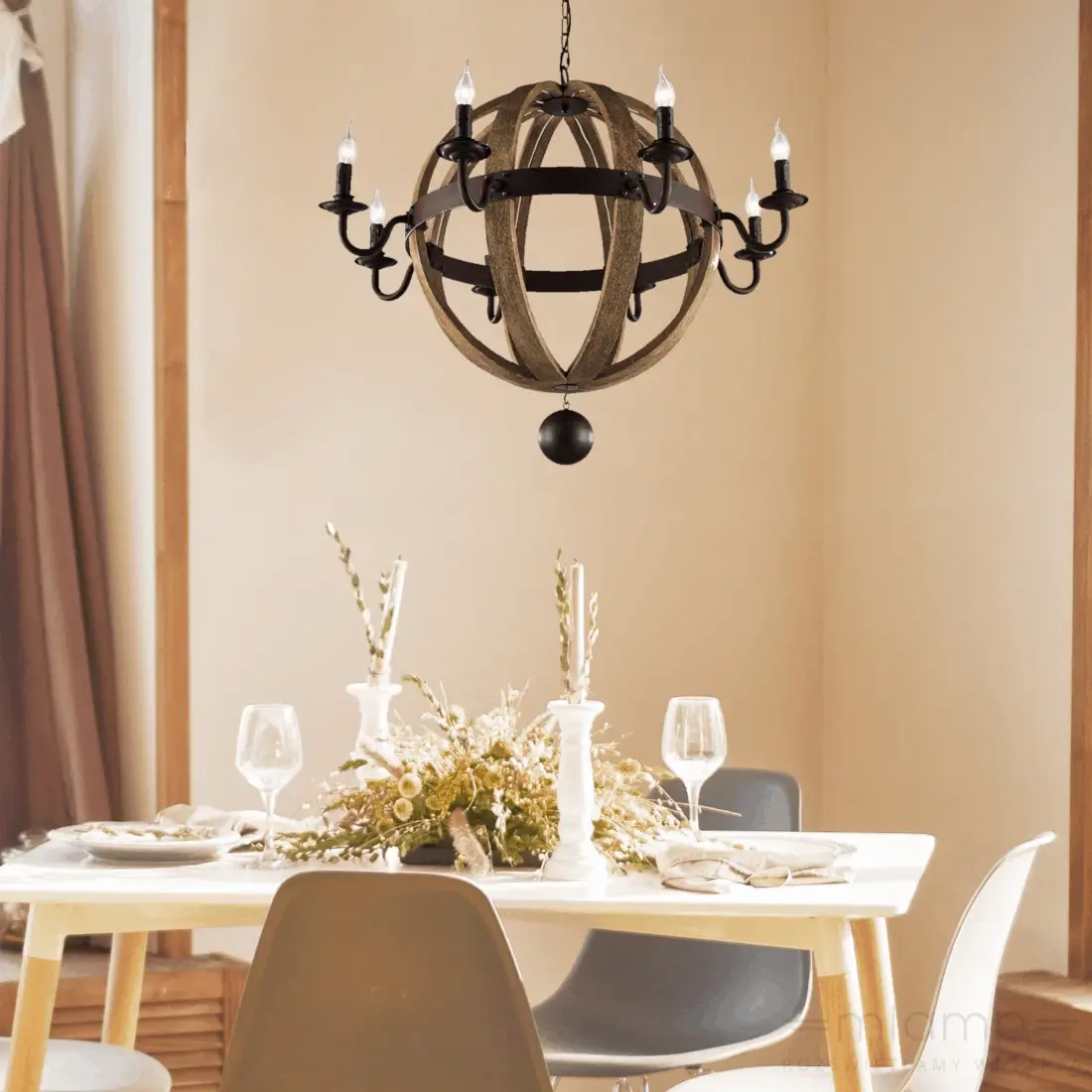 mlamp.pl-świecznikowa-lampa-wisząca-rustykalna-kula-rdzawa