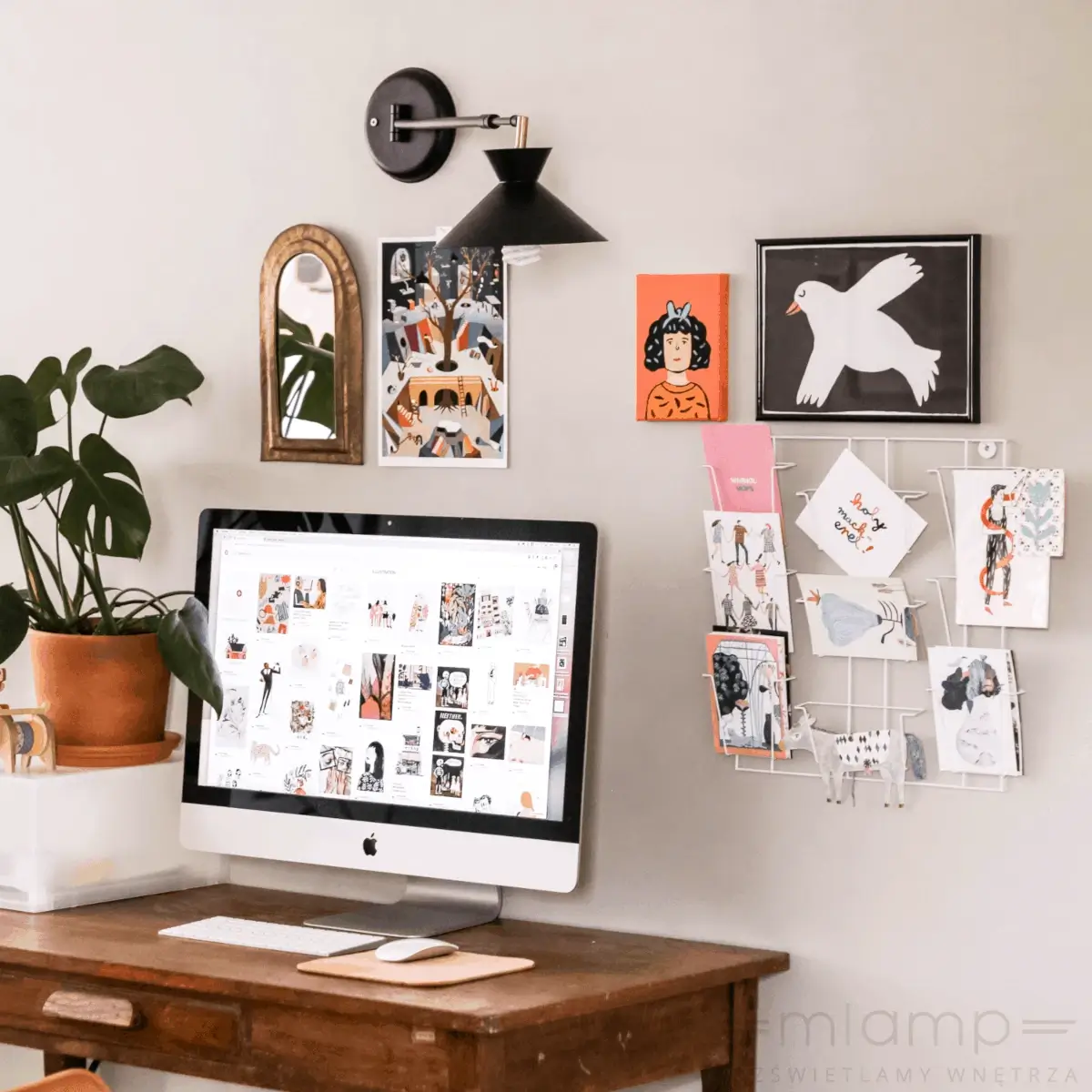 mlamp.pl-lampa-ścienna-kinkiet-czarny-w-stylu-industrialnym-stożek-na-wysięgniku-regulowany