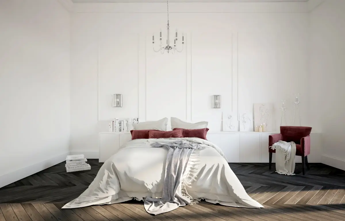 Lampa wisząca do sypialni z wysokim sufitem