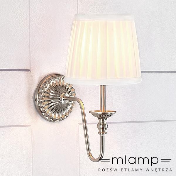 mlamp.pl-klasyczna-lampa-ścienna-abażurowy-biały-klosz-kinkiet-w-stylu-angielskim