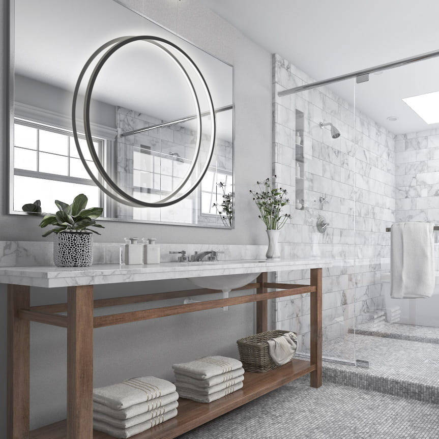 Lampa ścienna MIRROR LP-999/1W L BK Light Prestige