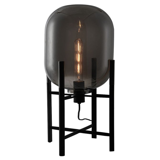 Szklana LAMPA stołowa MAVERSA FL-82321-1A-S Italux