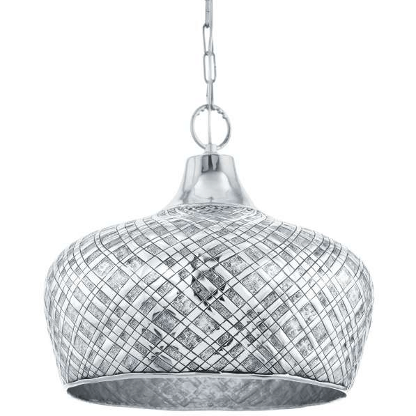 mlamp.pl-marokańska-lampa-wisząca-srebrna-kopuła-ze-wzorem-na-łańcuchu