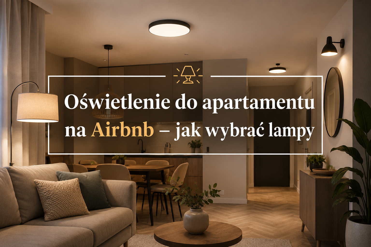 Oświetlenie do apartamentu na Airbnb - jak wybrać lampy